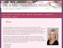 Tablet Screenshot of drkarenhandley.com